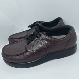 SAS Bout Time Leather Walking Oxford Lace Up Shoes Burgundy Men's Size 11.5W